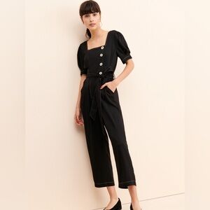 NWT Moon River Button Up Jumpsuit